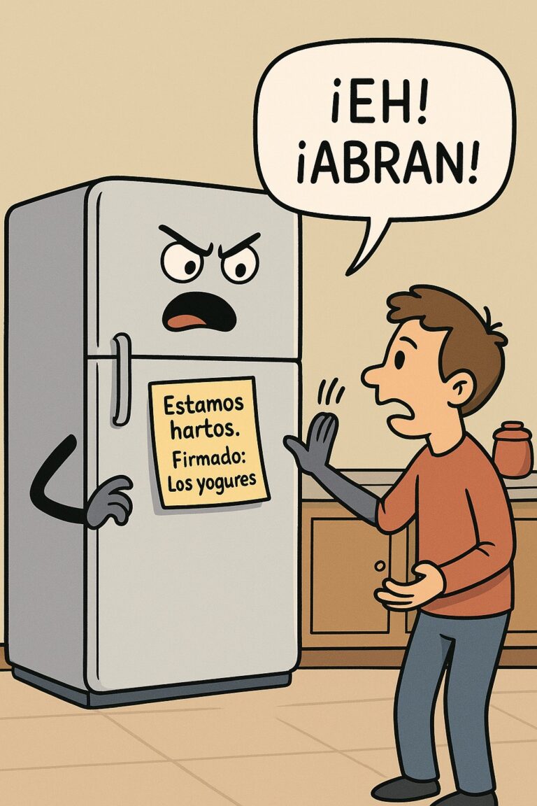 Lee más sobre el artículo El Día Que La Nevera Se Rebeló…(Cuento de Humor)