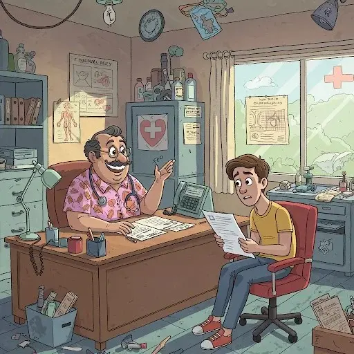 La Consulta del Dr. Sincero...(Cuento de Humor)
En una pequeña ciudad abrió una clínica nueva con un cartel que decía: “Dr. Sincero -No curamos, pero al menos no te mentimos -”
Atraído por la promesa de sinceridad, don Ernesto, un hombre de 56 años con más achaques que ganas de vivir, decidió entrar.
-Buenos días, doctor -dijo, sentándose con dificultad-. Me siento cansado todo el tiempo, tengo gases que podrían evacuar una sala de reuniones, y mi esposa dice que ronco como si estuviera poseído por un demonio. ¿Qué me pasa?
El Dr. Sincero revisó su historial, lo miró de arriba abajo, suspiró profundo y dijo:
-Lo que usted tiene, don Ernesto, se llama: “la maldición del cuerpo humano usado.” Básicamente, su garantía expiró hace 18 años.
-¿Eso es todo?
-Sí, mire: sus rodillas están tan desgastadas que parece que han trabajado en la construcción; su estómago se rinde ante una cebolla, y su libido es como Windows 95, alguna vez funcionó, pero ya ni arranca.
-¿Y qué puedo hacer?
-Disfrute lo que le queda, coma lo que le gusta, duerma cuando pueda y no se esfuerce en cambiar. A su edad, si se le rompe algo, ya no se arregla… se recicla.
Don Ernesto lo miró con asombro.
-¿Y usted cobra por decir eso?
-Sí, pero con descuento si sale llorando.
Al salir, don Ernesto se sintió mejor. No porque tuviera cura, sino porque por fin alguien le había dicho la verdad y...¡ no tenía que dejar el pan!...Continua leyendo en mi Blog.
Rovica.