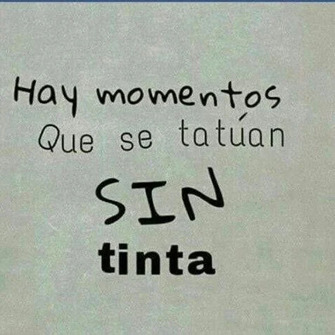 Tatuajes Sin Tinta...
Hay momentos imborrables que se tatúan sin tinta ni marcas externas. El alma los guarda en silencio.
A partir de ahí: Sin ruido, pero sin pausa, el significado de nuestras relaciones cambia. Evoluciona. Se transforma. Nos obliga a mirar y a elegir una realidad con más verdad, más justa, más leal y auténtica.
Por eso elijo quedarme con quienes no sueltan en los momentos difíciles, con quienes acompañan, sostienen, aconsejan y, sobre todo, no te dejan caer...Sigue leyendo en mi Blog.
Rovica.