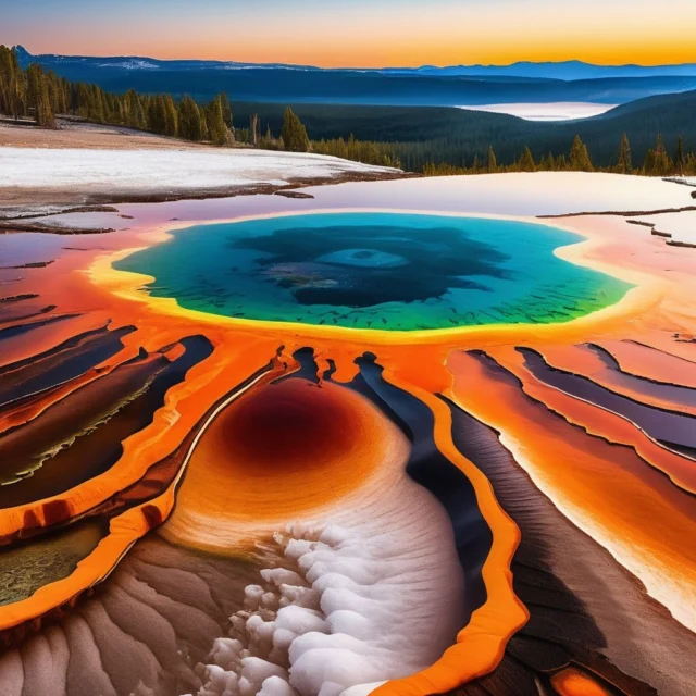 Yellowstone: Paisaje Surrealista y Místico...
Yellowstone es uno de los lugares más surrealistas de la Tierra, donde la actividad geotérmica constante crea paisajes que parecen pertenecer a otro planeta. Desde bellisímas piscinas con colores imposibles hasta bosques congelados por el vapor de los géiseres, el parque ofrece una experiencia visual única y casi onírica.
Fenómenos Naturales Surrealistas. Grand Prismatic Spring: Esta piscina termal es famosa por su paleta de colores hipnótica y abstracta, creada por bacterias termófilas que prosperan en diferentes temperaturas, desde el azul profundo en el centro hasta el naranja vibrante en los bordes.
Invierno Geotérmico: En la estación invernal, el contraste entre el aire a y el vapor hirviente crea un escenario mágico. El vapor se congela instantáneamente al contacto con los árboles, cubriéndolos con capas brillantes de escarcha y "lluvia de géiser" (gotas de agua casi hirviendo que se convierten en cristales de hielo antes de caer).
Mammoth Hot Springs: Las terrazas de travertino escalonadas, formadas por la acumulación de carbonato de calcio, parecen cascadas de piedra blanca y ocre que cambian de forma constantemente debido a la actividad de los manantiales.
Norris Geyser Basin: Conocida como la zona más caliente del parque, es un laberinto de fumarolas sibilantes, ollas de barro borboteantes y suelos de colores ácidos (amarillos y verdes) que evocan una atmósfera prehistórica.
Inspiración Artística y Cultural. La naturaleza irreal del parque ha inspirado diversas formas de arte y medios: Arte Psicodélico y Surrealista: Existen numerosas interpretaciones artísticas que acentúan los colores vibrantes del parque en estilos de realismo mágico...Sigue leyendo en mi Blog.
Rovica.