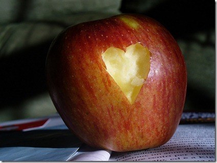 san valentin manzana-amor